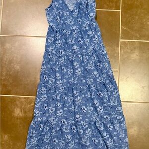 Universal Thread Blue Floral Maxi Dress